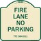 Signmission Texas Fire Lane No Parking Heavy-Gauge Aluminum Architectural Sign, 18" L, 18" H, TG-1818-22825 A-DES-TG-1818-22825 - alternate 1